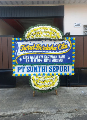 Papan Bunga Duka di Margokaton